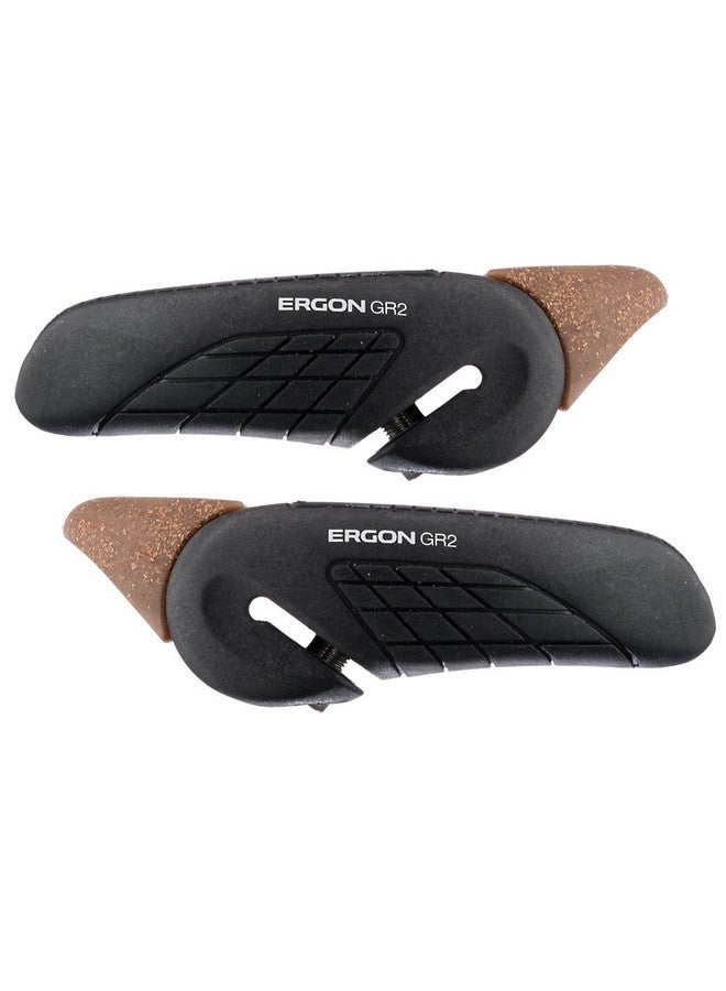 ERGON Gp3 Biokork Ergonomic Bike Handlebar Grips With Medium Size Bar End Support Mountain Mtb Touring E Bike Regular Shifter Style Large - Image 2