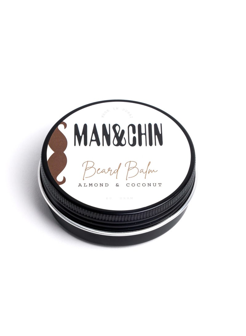 MAN&CHIN Beard Balm - Almond & Coconut - Image 1