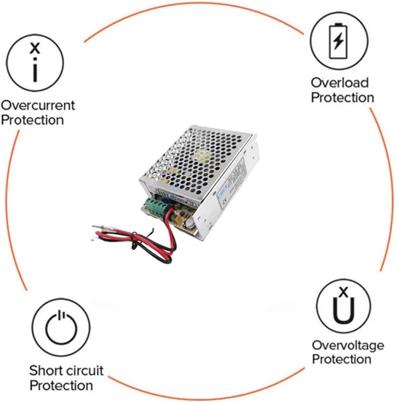 35W 24V Universal AC/Charge Function Monitor Switching Mode Power Supply (SC35W-24) - Image 4