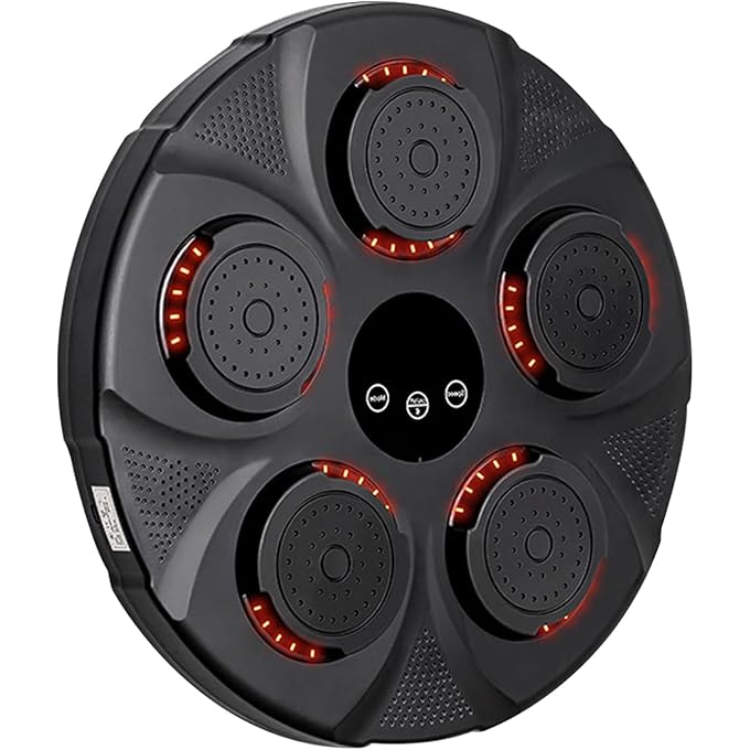 Drumstone LED Wall-Mounted Music Boxing Machine, Bluetooth Speaker, USB Rechargeable Punching Target with Lights for Boxing Fitness Workouts. - Image 4