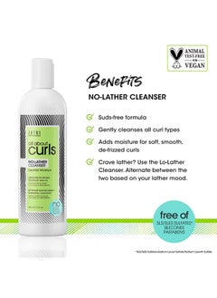 ALL ABOUT CURLS Nolather Cleanser Shampoo ; Essential Moisture ; Gentle Cleansing ; Sudsfree ; All Curly Hair Types ; Vegan & Cruelty Free ; Sulfate Free ; 15 Fl Oz  - Image 3