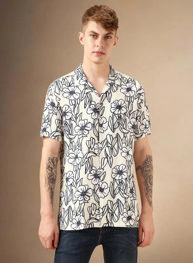 Dennis Lingo Relaxed Fit Multi Colour Rayon Shirt – Trendy and Breathable
