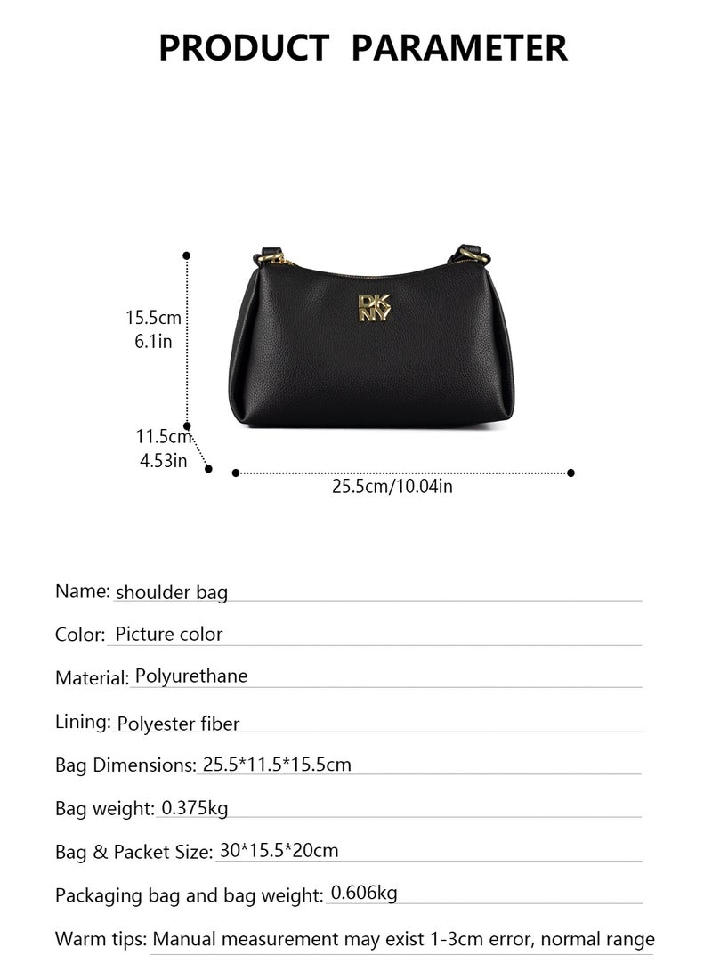 Donna Karan Women   Shoulder Bag Adjustable Strap  Leather Casual Daily Office Crossbody Handbag For Ladies Shopping Dating Use - Image 4