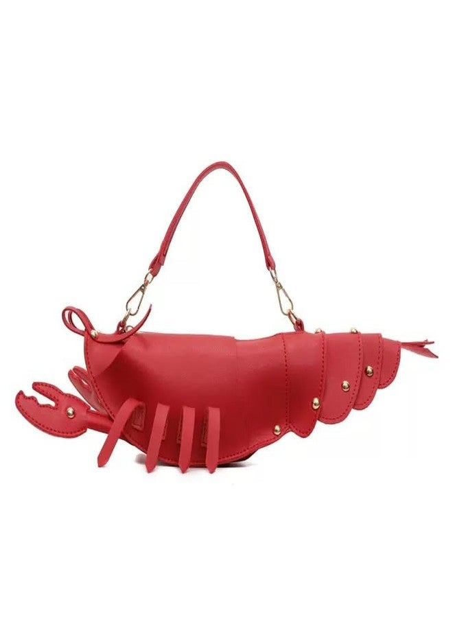 Ueeksry Cute 3D Lobster Shoulder Bag Crossbody Bag, Novelty Purse, Unique Animals Shaped Handbag for Women Girls - Image 1