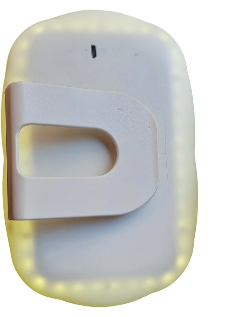 Generic Car Led Mirror With Touch And 3 Light Modes Rechargeable Fits All Cars  - Image 4