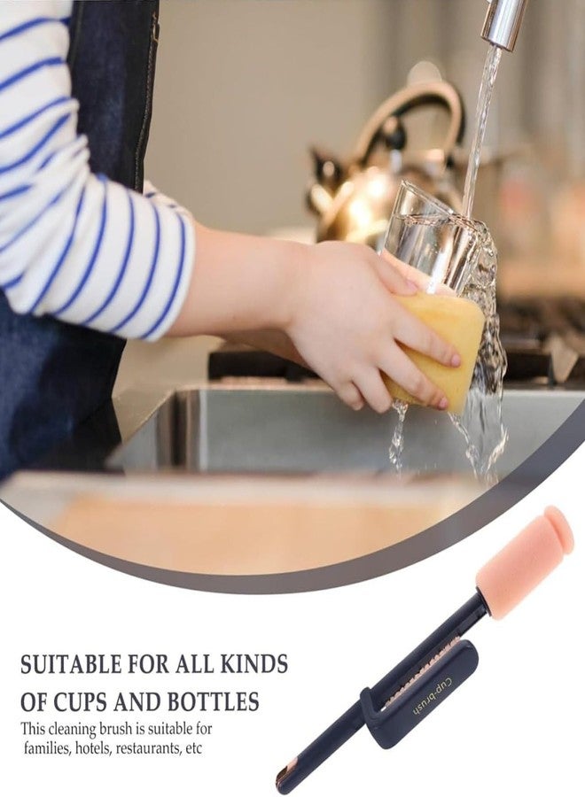 MVM Enterprise Plastic Bottle and Cup Cleaning Brush for Cleaning, 360 Degree Rotating Telescopic Cup Brush, Adjust Height for Cleaning Baby Water Bottles - Image 3