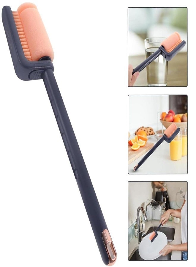 MVM Enterprise Plastic Bottle and Cup Cleaning Brush for Cleaning, 360 Degree Rotating Telescopic Cup Brush, Adjust Height for Cleaning Baby Water Bottles - Image 5