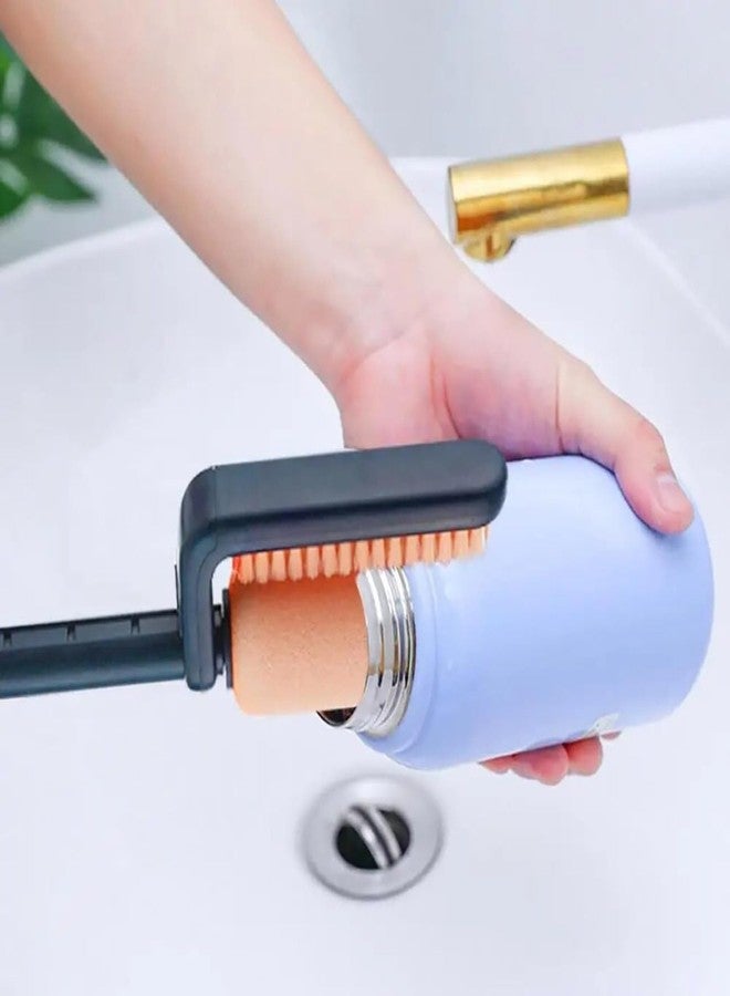 MVM Enterprise Plastic Bottle and Cup Cleaning Brush for Cleaning, 360 Degree Rotating Telescopic Cup Brush, Adjust Height for Cleaning Baby Water Bottles - Image 1