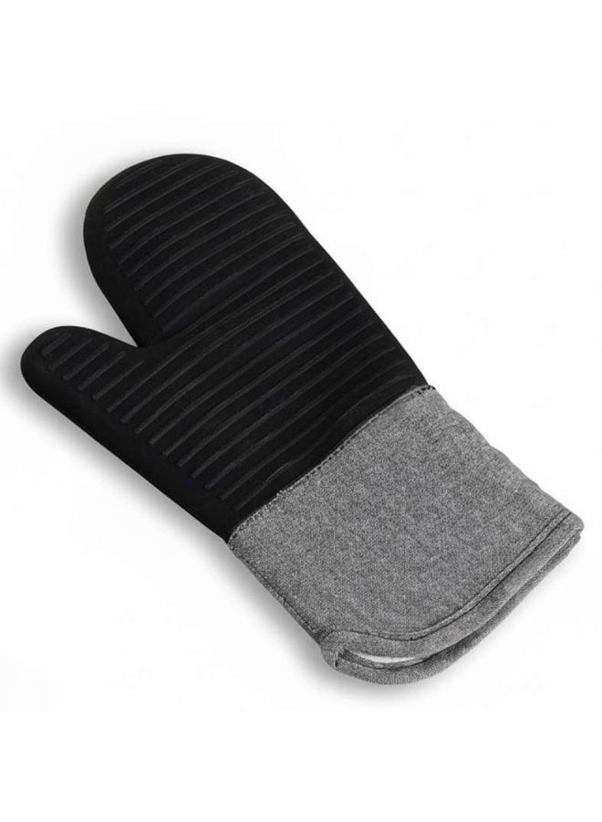 Pan Home Silicone Oven Mitts Set - Grey - Image 3
