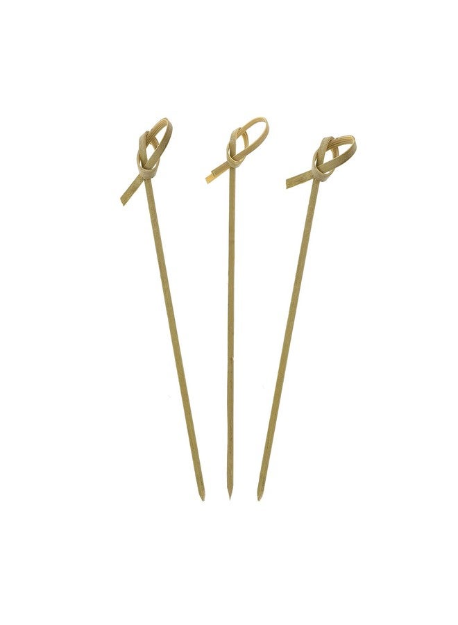 Royal Bamboo Knot Cocktail and Hors' D'Oeuvre Picks, 4 Inches, Green, Package of 1000 - Image 1