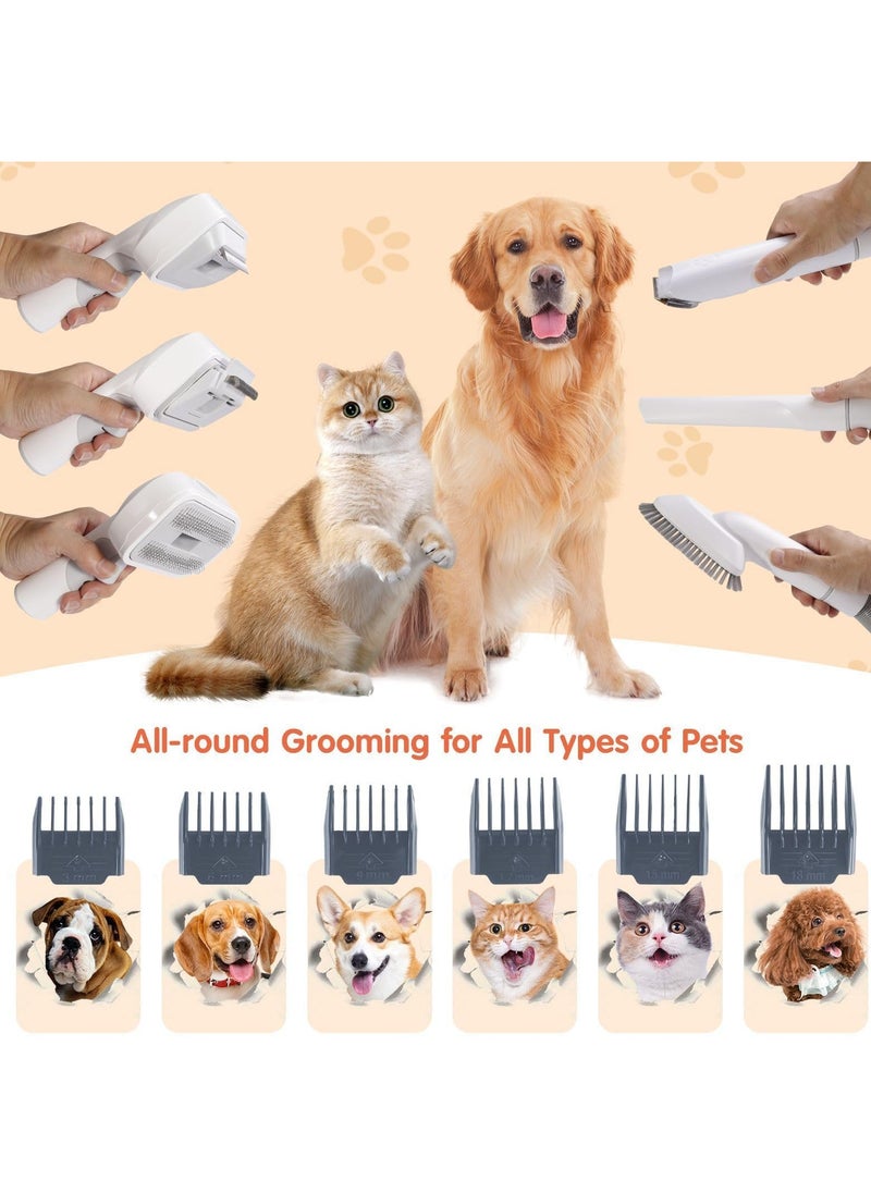 Generic - Pet Grooming Kit with Low Noise Vacuum Suction for Pet Hair - Includes 12 Professional Shedding Tools and 2L Large Dust Bin for Dogs, Cats, and Other Animals. - Image 1