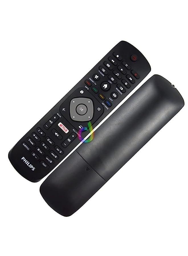 erorex smart TV remote controller for philips LCD-LED-4K UHD HDR Ambilight smart television. - Image 2
