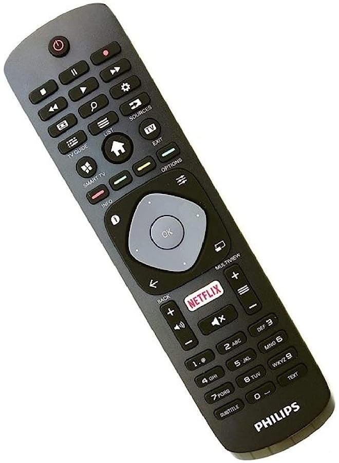 erorex smart TV remote controller for philips LCD-LED-4K UHD HDR Ambilight smart television. - Image 1