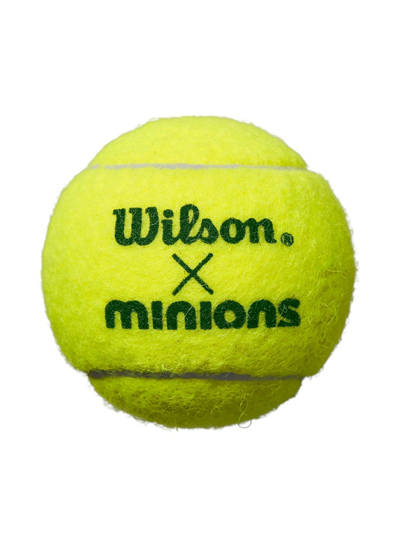 Wilson - Minions Stage 1 Tennis Balls For Children - 3 Pack - Image 1