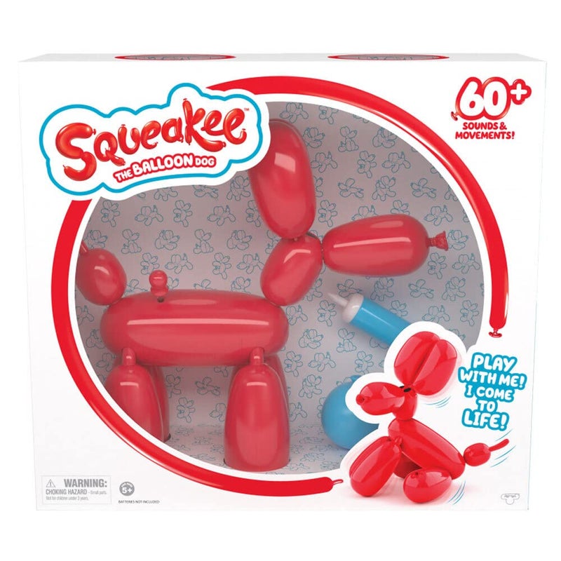 Squeakee The Balloon Dog - Feed Him, Teach Him Tricks, Pop Him, and Watch Him Deflate!, Red - Image 4