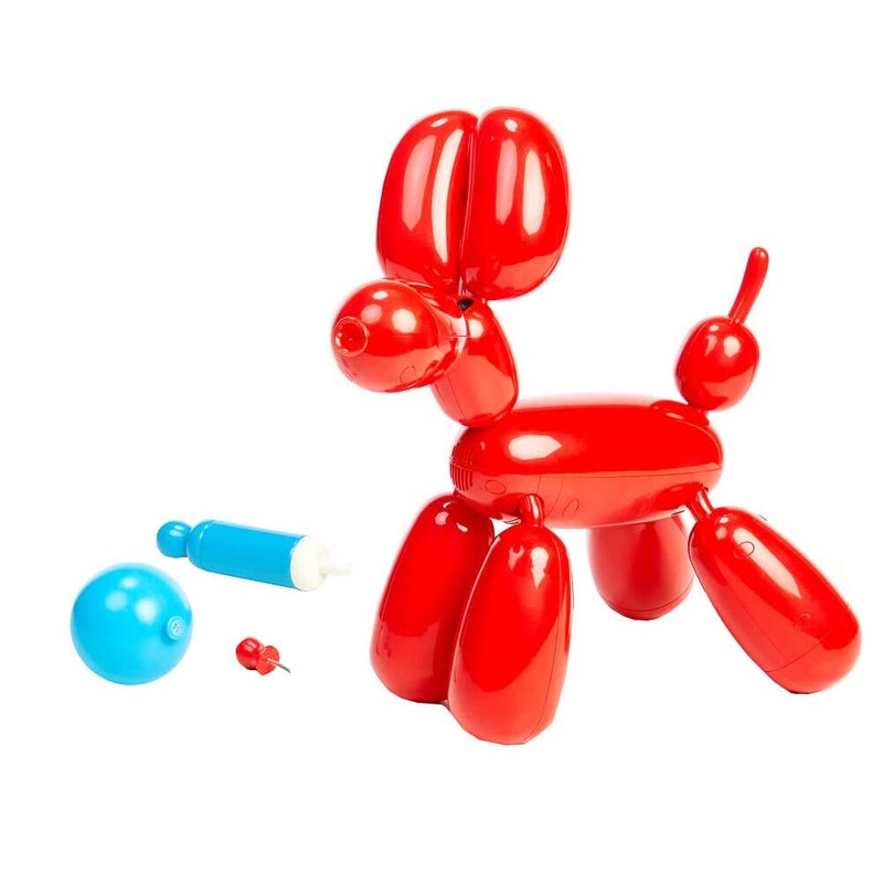 Squeakee The Balloon Dog - Feed Him, Teach Him Tricks, Pop Him, and Watch Him Deflate!, Red - Image 1