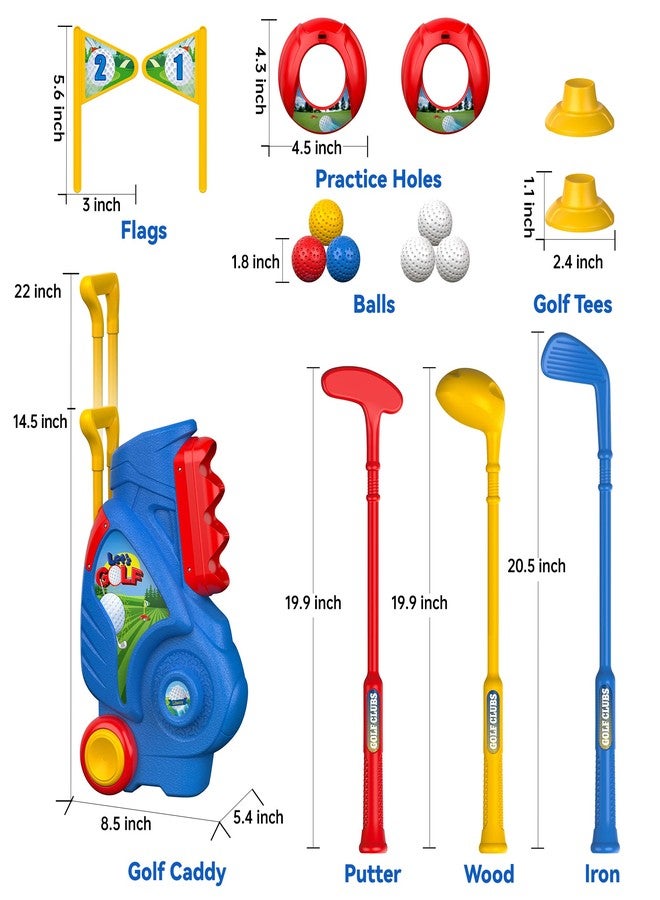 Liberry Toddler Golf Set, Upgraded Kids Golf Cart with Unique Shoulder Strap Design, Indoor Outdoor Sports Toys Gifts for Boys Girls 1 2 3 4 Years Old - Image 5