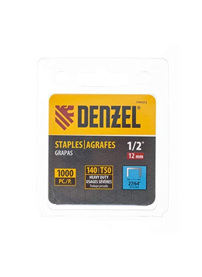 denzeL - Staples 27/64-Inch 10.6Mm X 1/2-Inch 12Mm X 1.2Mm - Image 1