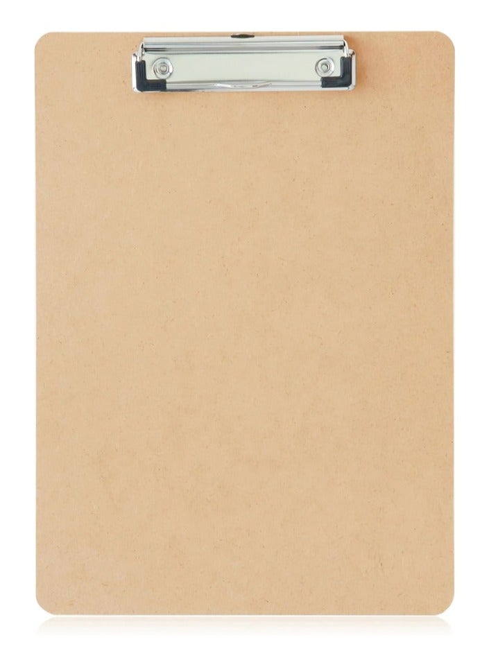 Share the Love A4 Wooden Clipboard with Metal Clip – Hardboard Writing Pad for Office, School, Art, and Business Use – Smooth Surface, Strong & Durable - Image 1