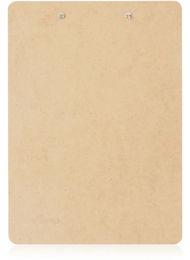 Share the Love Share the Love A4 Wooden Clipboard with Metal Clip – Hardboard Writing Pad for Office, School, Art, and Business Use – Smooth Surface, Strong & Durable