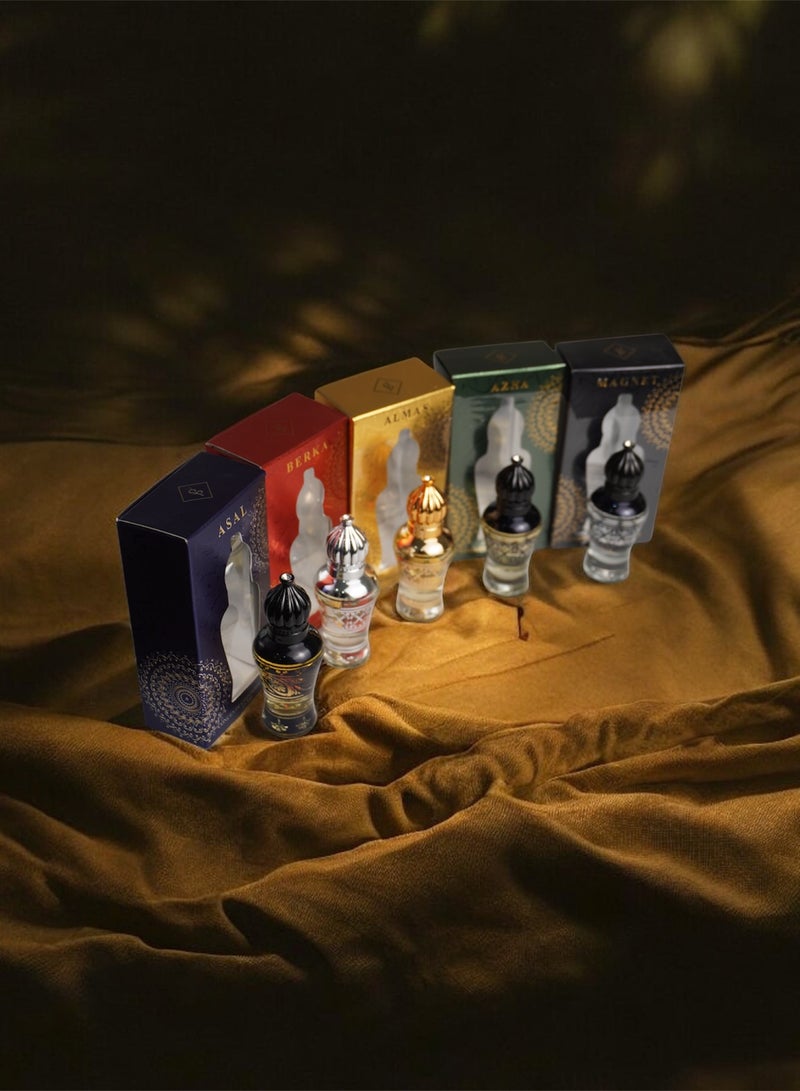 Grace Perfumes 10ml Attar Set – Pack of 5 Long-Lasting Alcohol-Free Fragrances - Image 3