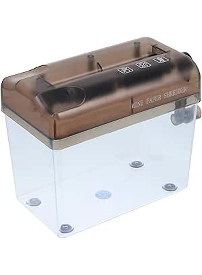 Mini Portable Hand Paper Shredder Manual Desktop Cutter for Home Office Lightweight Handheld Easy to Use and Carry - Image 1