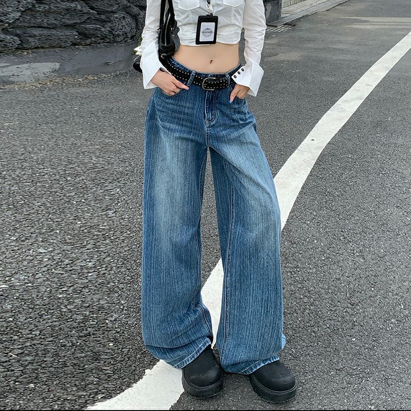 Unisex Classic Denim Jeans Loose Fit Daily Outdoor Wear - Image 5