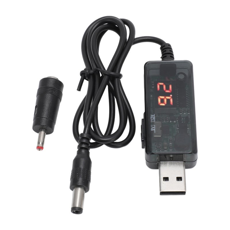 USB Power Bank Boost Cable 5.5x2.5mm 9V 12V Boost Cord - Smart Chip Protection Router Power Bank Cord for Home Router Uninterruptible Internet - Image 5