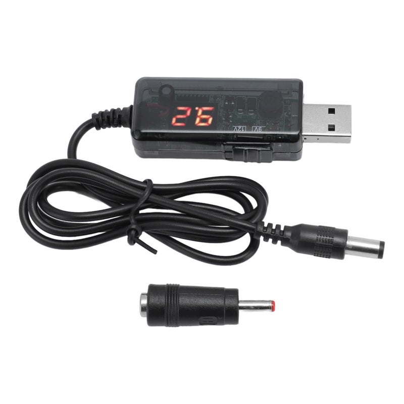 USB Power Bank Boost Cable 5.5x2.5mm 9V 12V Boost Cord - Smart Chip Protection Router Power Bank Cord for Home Router Uninterruptible Internet - Image 2
