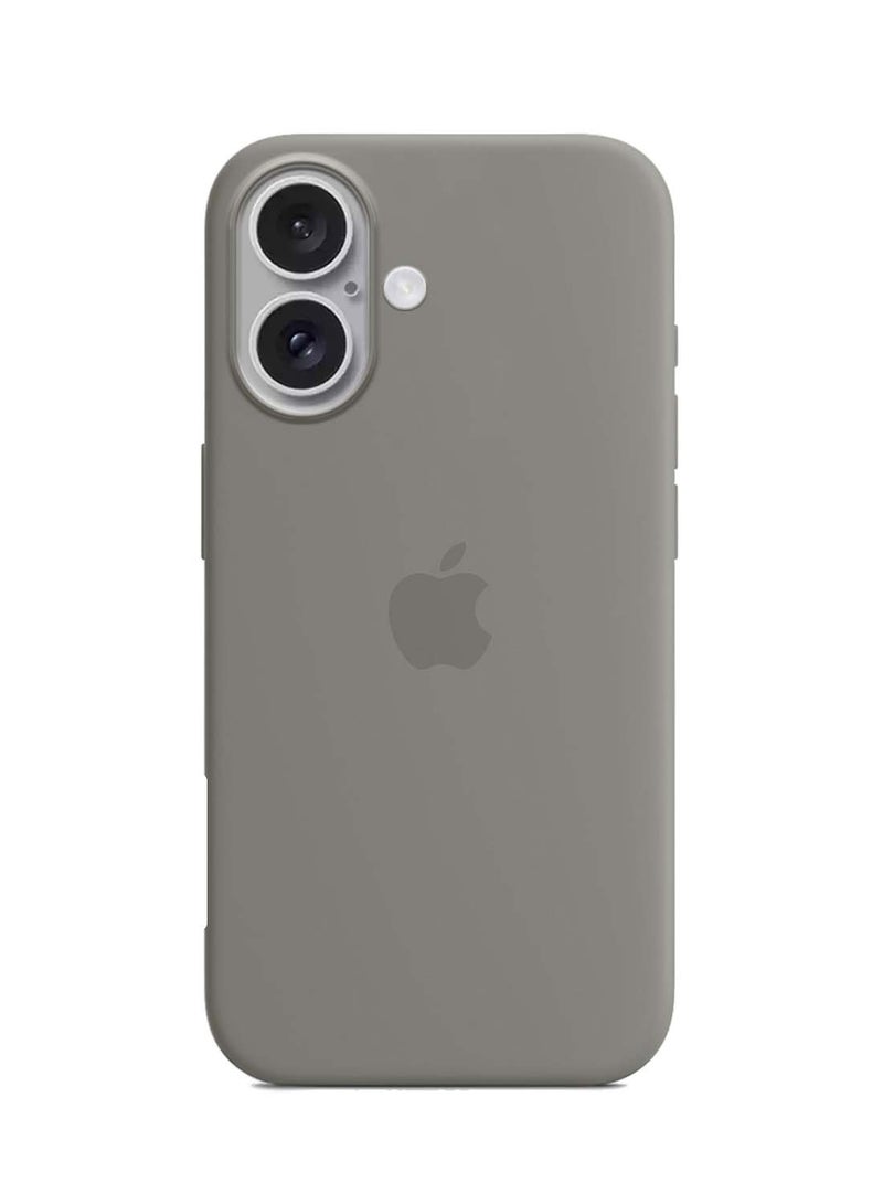 دبليو تيك غطاء الحماية سائل ناعم من السيليكون لآيفون 16 2024 من ابل - تيتانيوم - Image 2