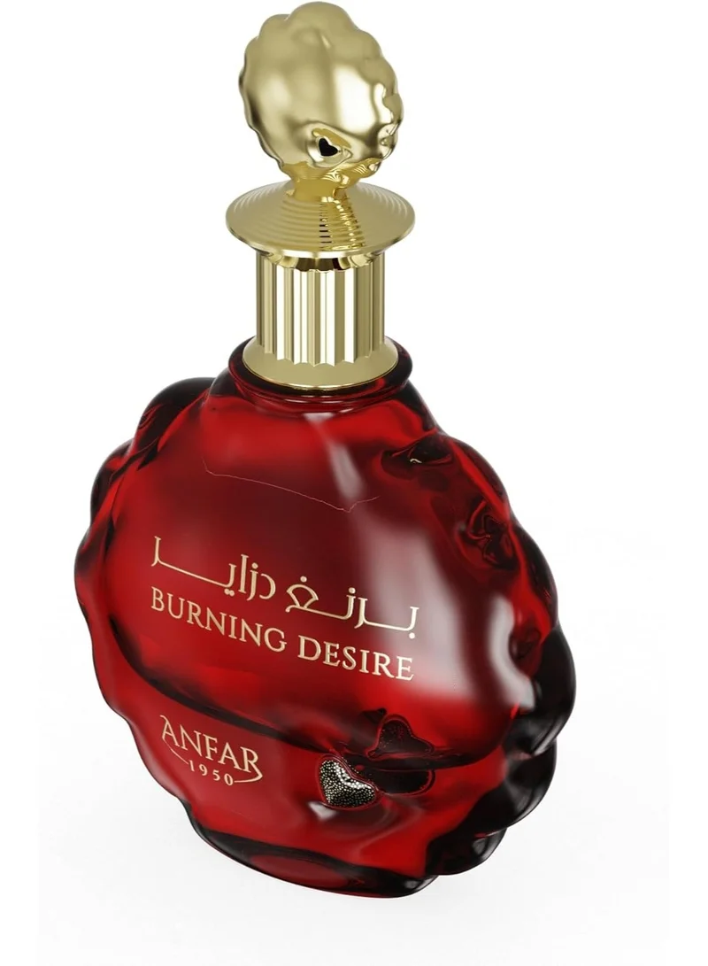 Anfar Anfar Burning Desire Eau de Parfum 100ml – Long Lasting Women’s Floral Fruity Perfume with Rose, Pear & Black Currant