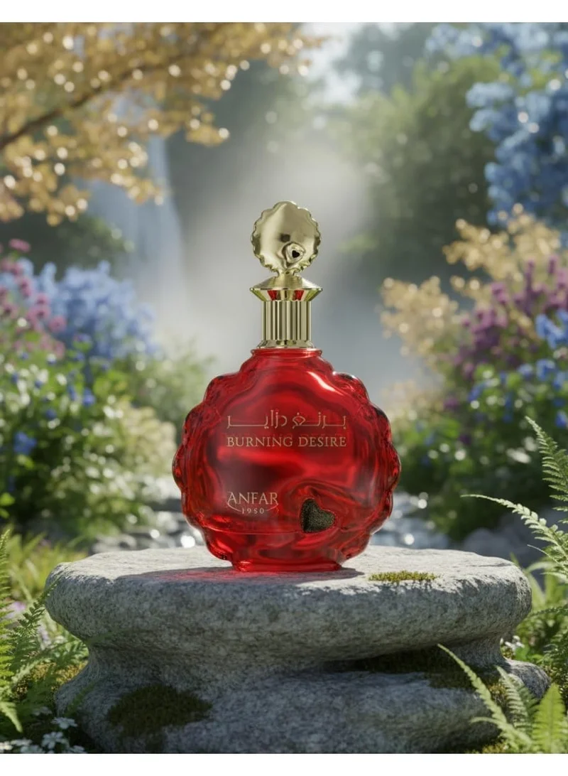 Anfar  Anfar Burning Desire Eau de Parfum 100ml – Long Lasting Women’s Floral Fruity Perfume with Rose, Pear & Black Currant  | Best Price UAE