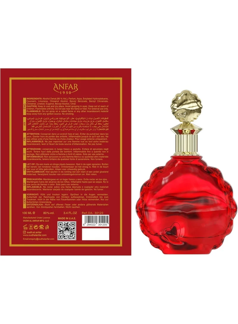 Anfar  Anfar Burning Desire Eau de Parfum 100ml – Long Lasting Women’s Floral Fruity Perfume with Rose, Pear & Black Currant  | Best Price UAE
