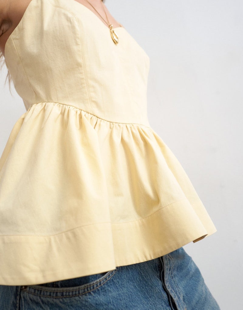 TOPSHOP Miranda Peplum Cami Top - Image 3