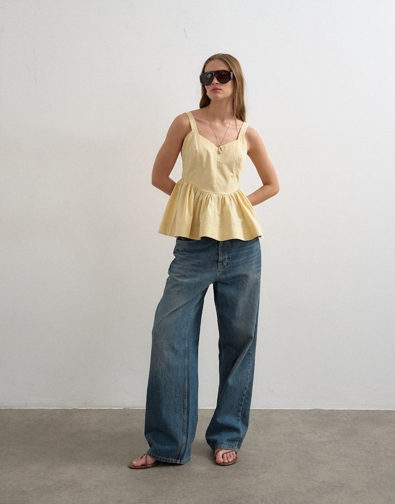 TOPSHOP Miranda Peplum Cami Top - Image 4