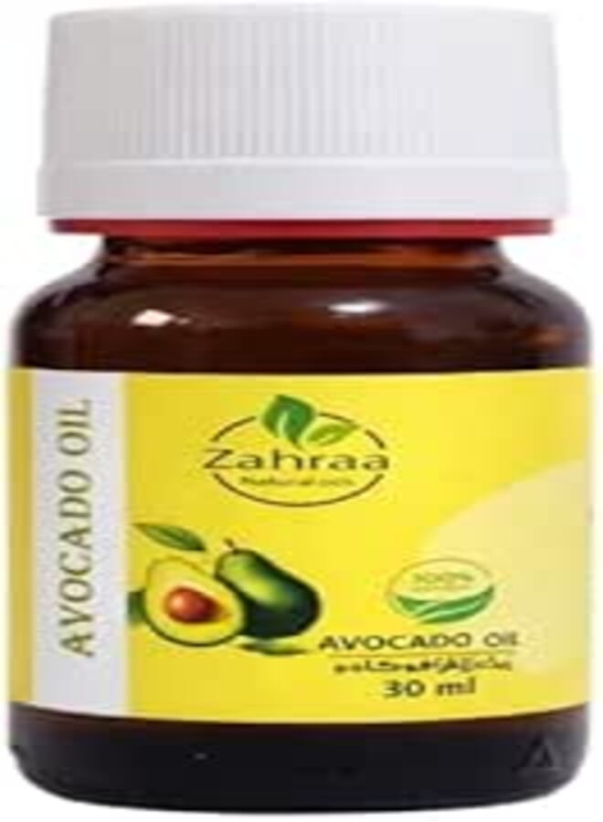 AL ZAHRAA Natural Oils – 100% Pure Edible Avocado Oil 30ml – Cold Pressed