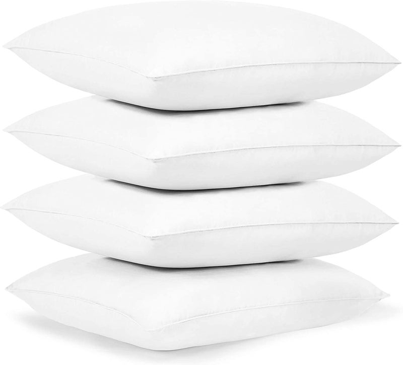 Wakewell Fiber Pillow, Set/Pack of 4 Pillows, 61 X 41 Cm, Plain White (4 Pillows) - Image 1