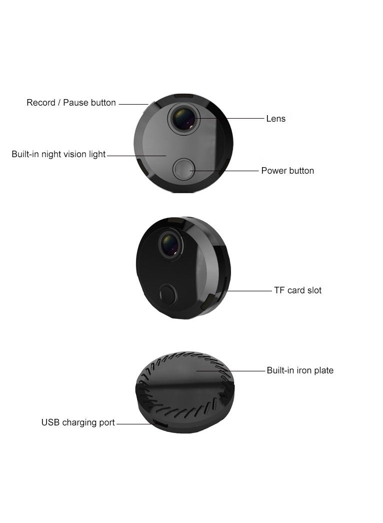 HDQ15 HD 1080P WIFI Mini Camera, with IR Night Vision & Remote Surveillance - Image 3