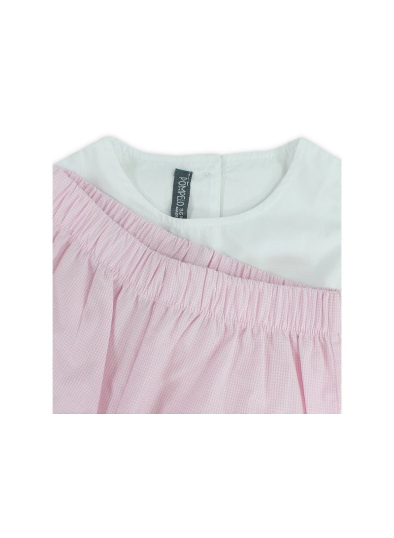Pompelo Baby Girls Cotton Outfit Set – Rose - Image 3