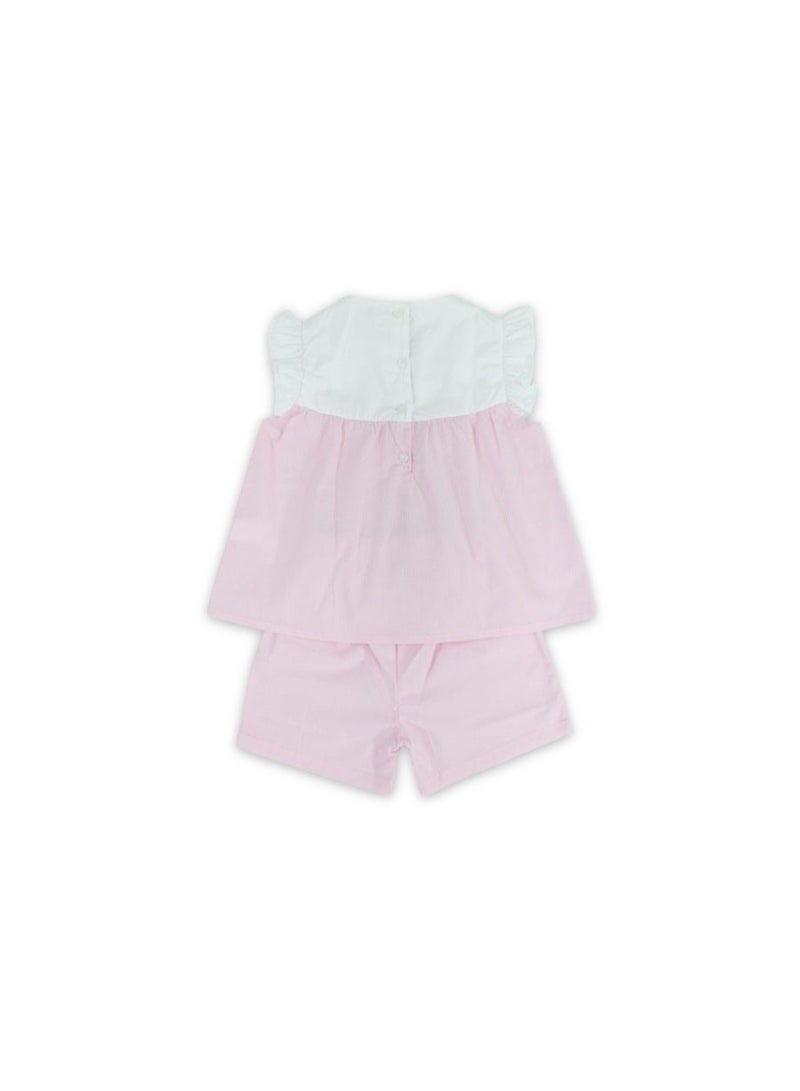 Pompelo Baby Girls Cotton Outfit Set – Rose - Image 2