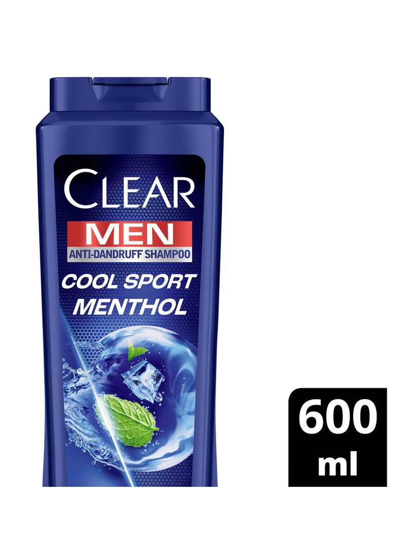 CLEAR Men Anti-dandruff Shampoo Cool Sport Menthol , 10x Deep Cooling with Ultra Performance Formula, 600ML  - Image 3