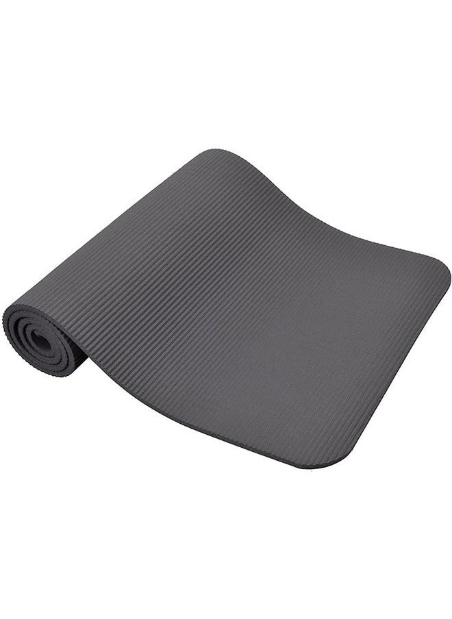 Taimi Non-Slip yoga mat Anti-Tear Exercise Mat With Carrying Strap 183x61x1cm Grey  - Image 4