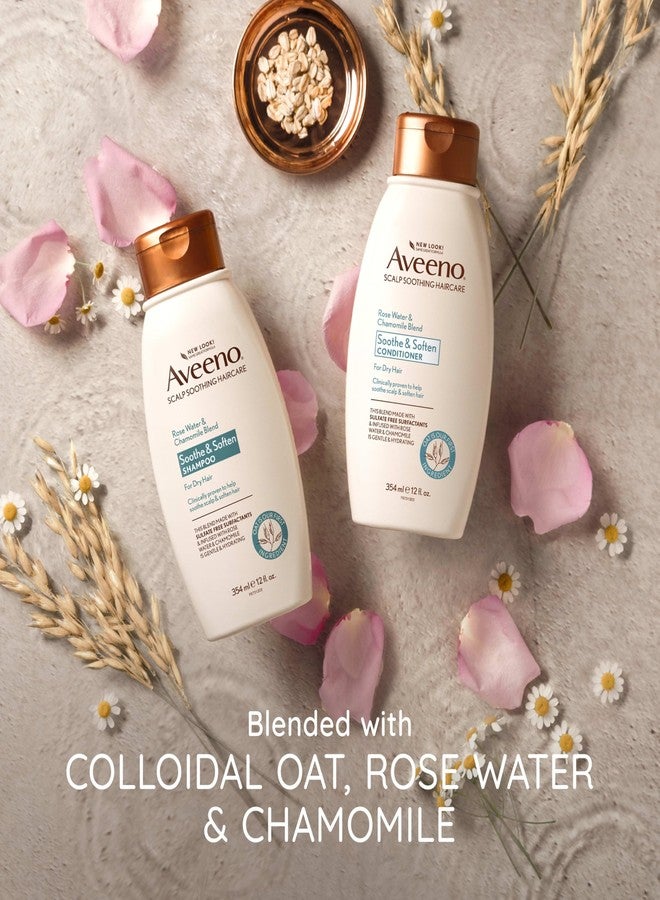 Aveeno Scalp Soothing Rose Water and Blend Conditioner, chamomile, 12 Fl Oz - Image 5