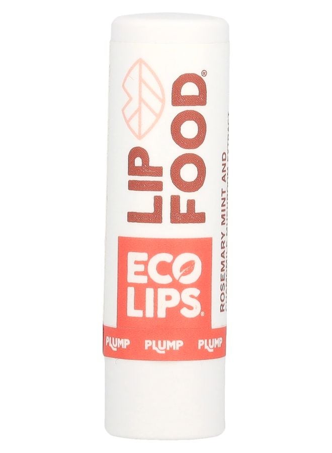 Eco Lips Lip Food Nutrient-Dense Organic Lip Balm Rosemary Mint And Chamomile Mushroom Extract 0.15 oz (4.25 g)
