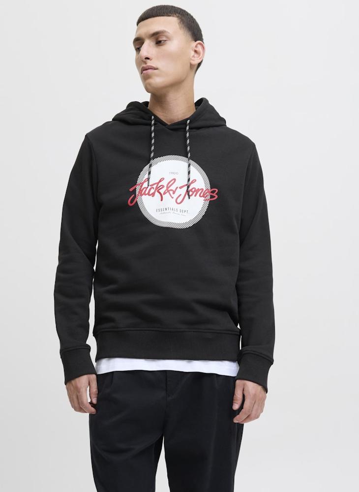 JACK & JONES Logo Regular Fit Pullover Hoodie - Image 1