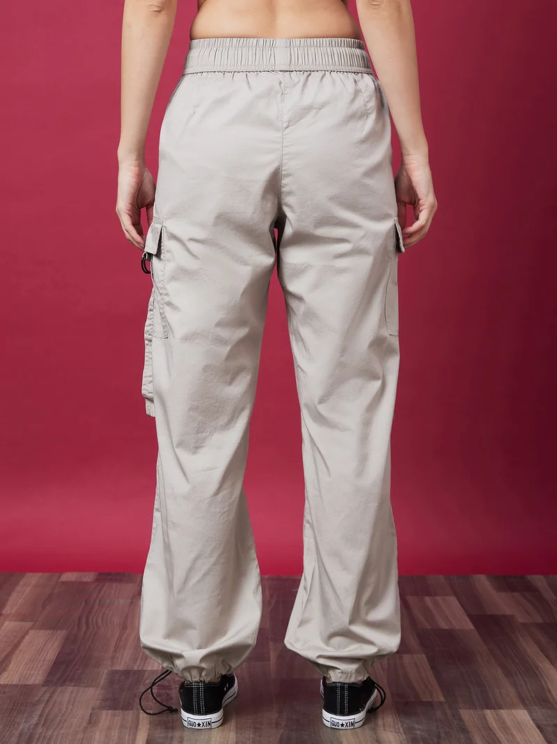 globus Women Mid Rise Cargo Jogger