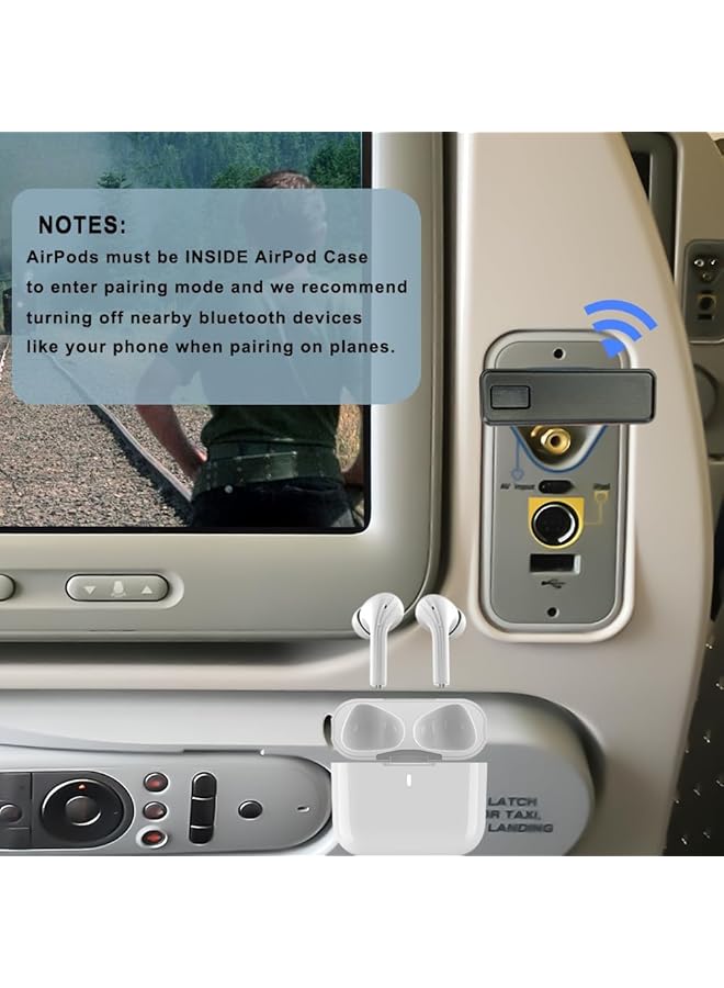 erorex Wireless Bluetooth Transmitter Low Latency Bluetooth 5.0 Audio Adapter For Connecting Wireless Headphones Earbuds Works With All 3.5Mm Aux Jacks On Airplanes Gym Equipment Tvs - Image 4