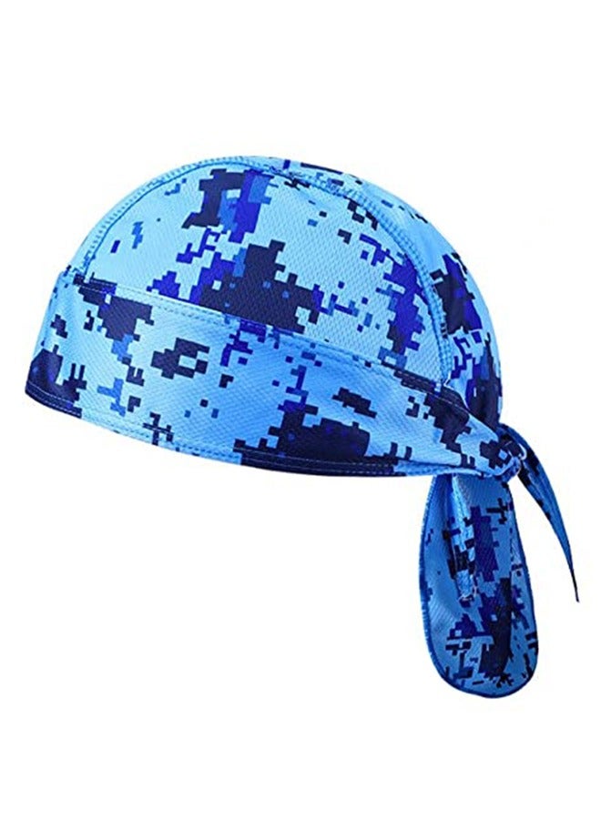 GUSGU 4pcs Sweat Wicking Beanie Cap Cooling Skull Cap Pirate Hat Bandana Head Wrap Summer Caps for Women Men Outdoor Activities Assored Color - Image 4