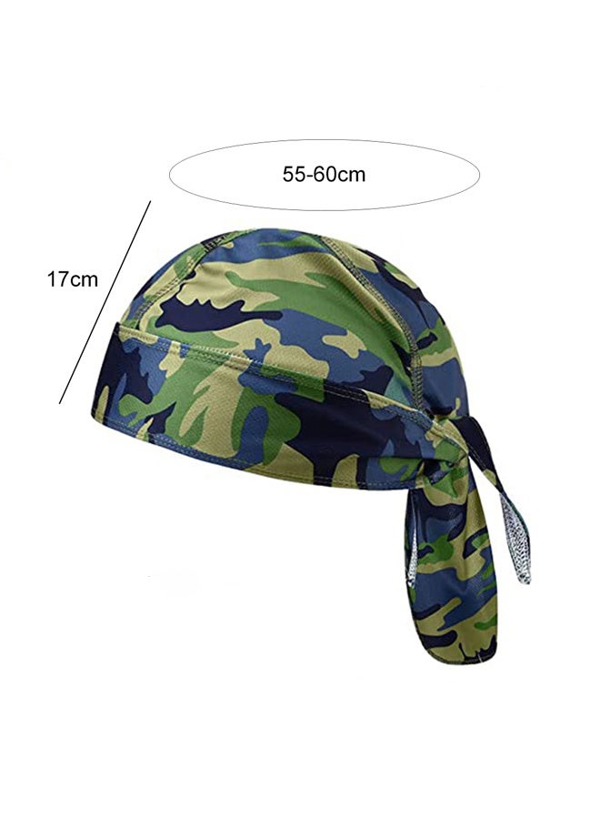 GUSGU 4 قطعة عرق برهان فاصوليا غطاء تبريد جمجمة غطاء قرصان غطاء رأس وشاح فصل صيف رجل إمرأة نشاط خارجيّ مطابقة لون - Image 2