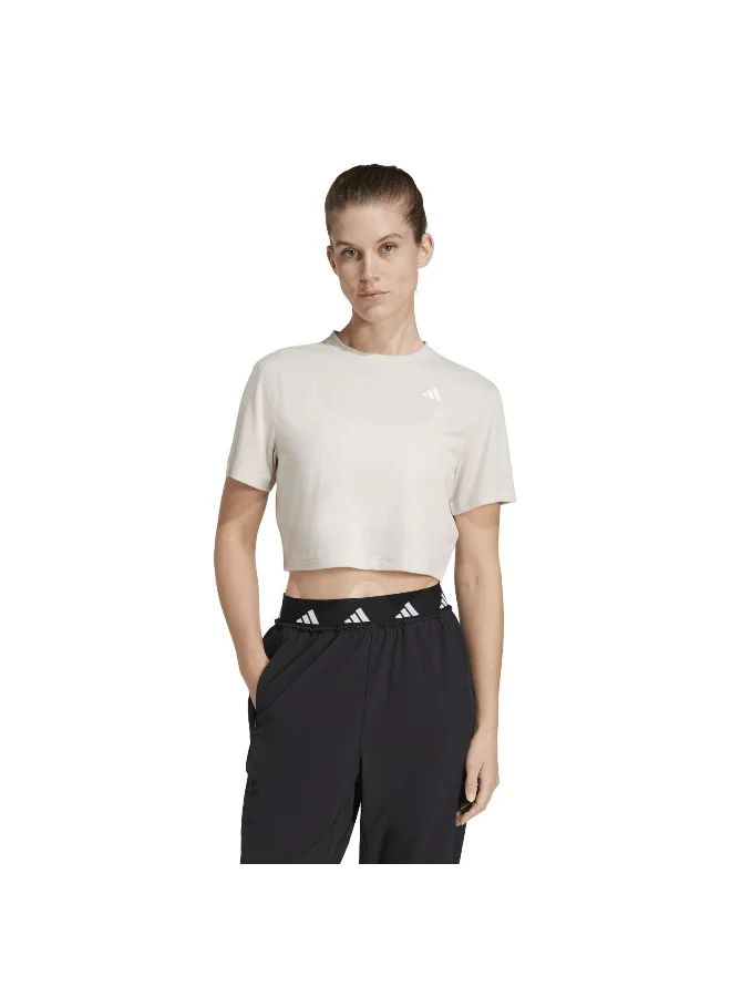 Adidas Adidas We Min Tee Beige T-Shirt (Short Sleeve) T-Shirts For Women